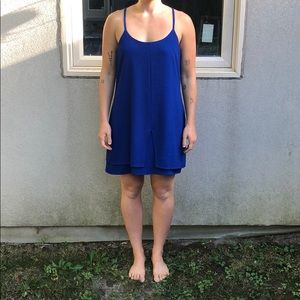 Blue cocktail dress